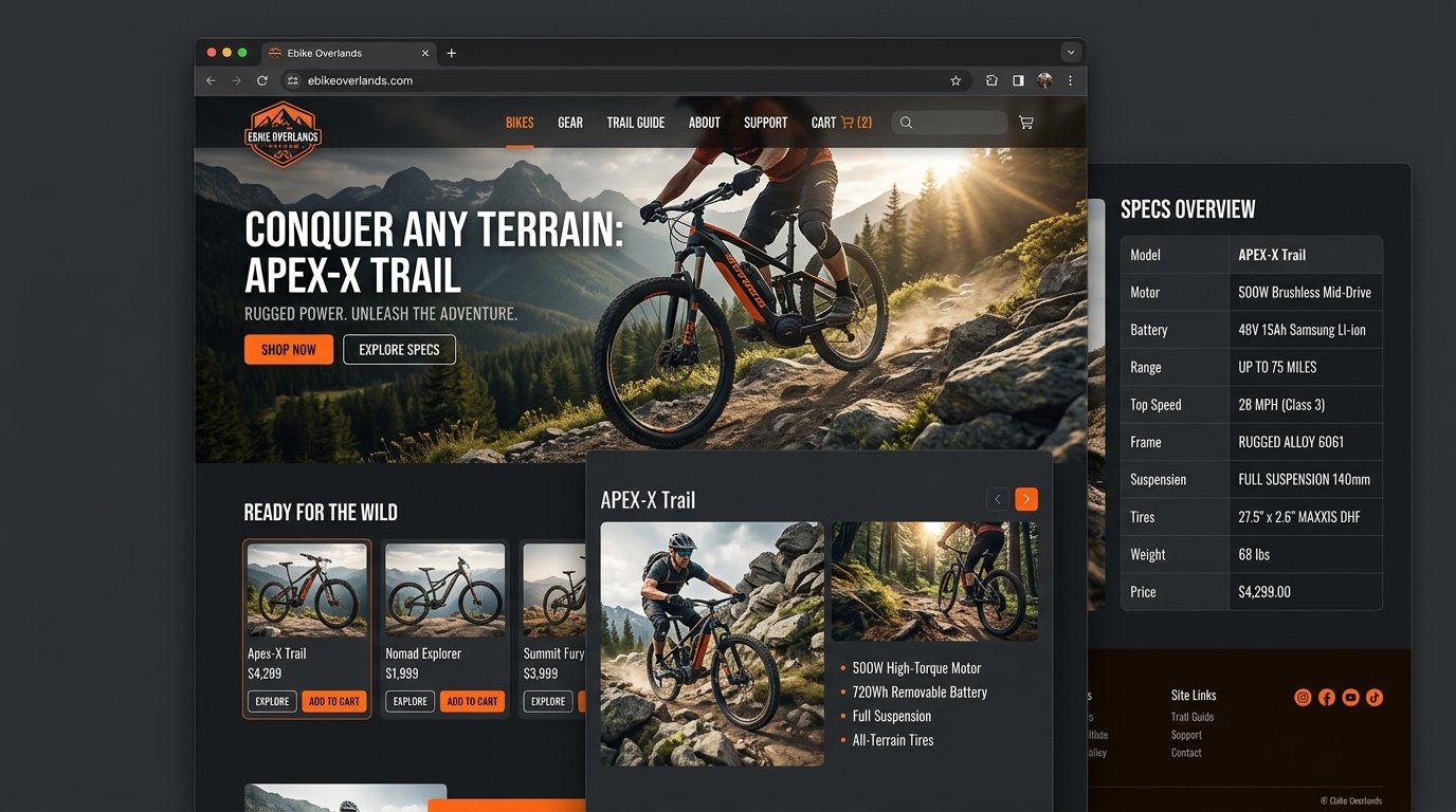Ebike Overlands Web Platform