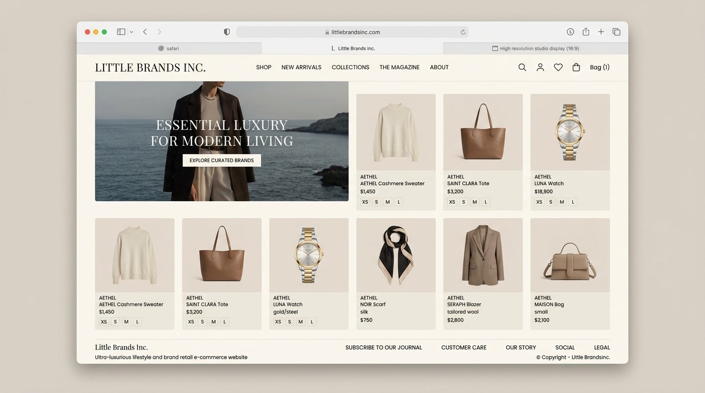 Little Brands Inc. Website Showcase
